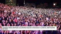 Catorce años después Calamaro volvió a Posadas y lleno el anfiteatro de fans