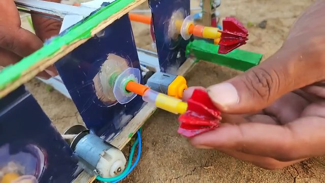 DIY mini three borewell drilling machine Diesel generator water pump Science project