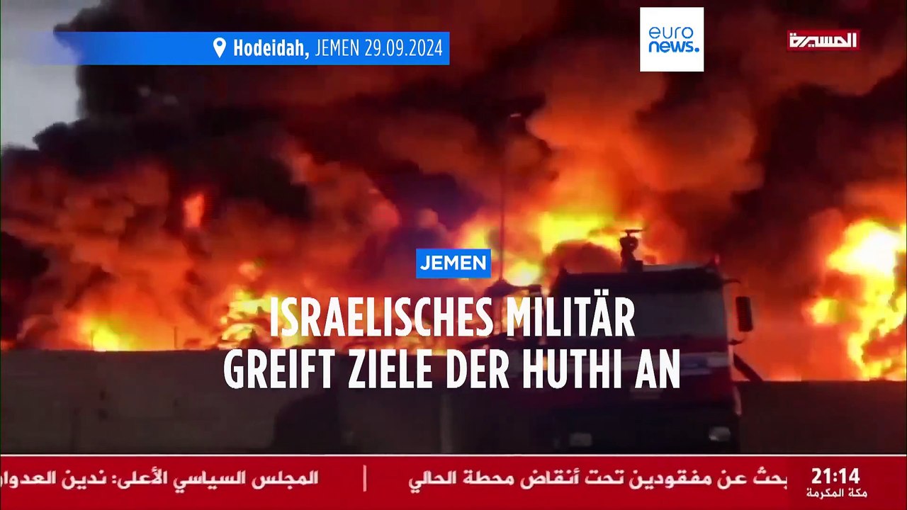 Israel greift militärische Einrichtungen der Huthis an
