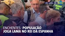 População joga lama no rei da Espanha durante visita a Valência