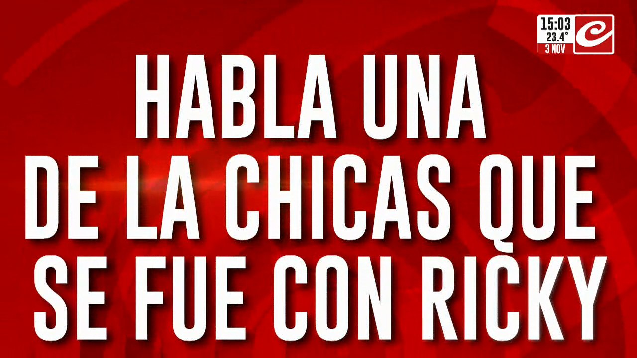 Habla una de las chicas que se fue con Ricky, el pibe desaparecido