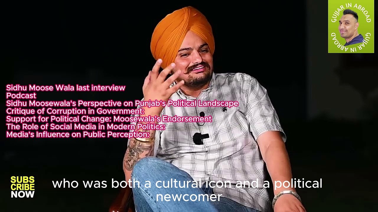 Sidhu Moosewala Last Interview English Podcast