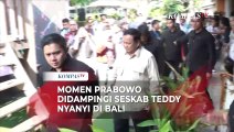 Momen Presiden Prabowo dan Mayor Teddy Nyanyi Saat Makan Siang di Bali