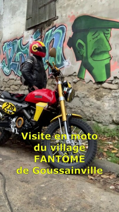 🎨 Street-Art : Visite en moto du village fantôme de Goussainville [URBEX]