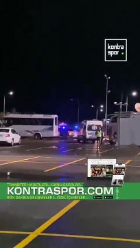 Fenerbahçe kafilesi Papara Park'tan yoğun güvenlik önlemleriyle ayrıldı