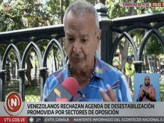 Caraqueños rechazan agenda desestabilizadora promovida por la ultraderecha venezolana