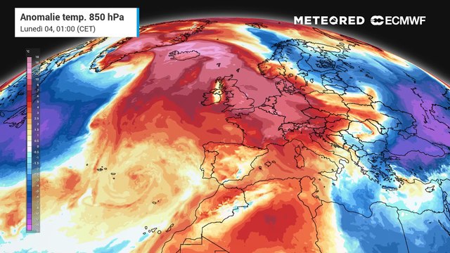 Ancora gran caldo sull'Europa