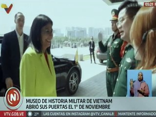 Vicepresidenta Delcy Rodríguez visitó el Museo de Historia Militar de Vietnam