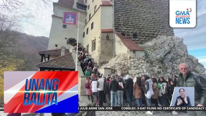 Kastilyo umano ni Count Dracula, dinayo ng mga turista nitong Halloween | Unang Balita