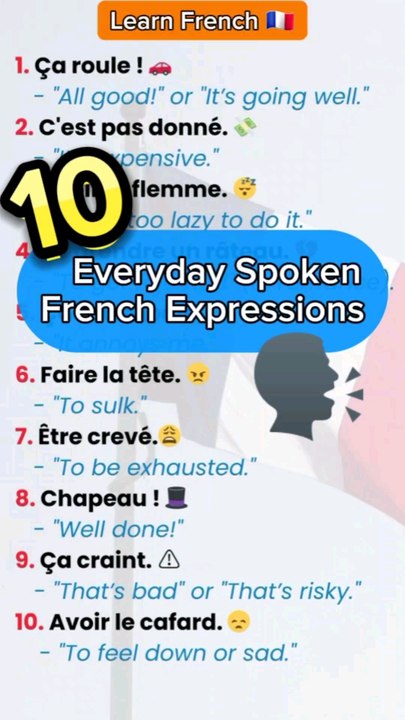 10 Everyday Spoken French Expressions  | Learn French with Moh and Alain  #
