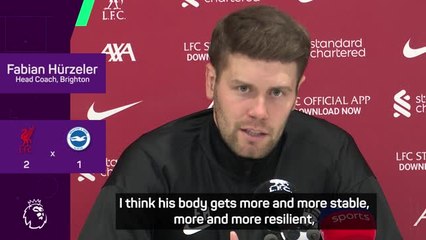 Brighton boss praises goalscorer Kadioglu in Liverpool loss