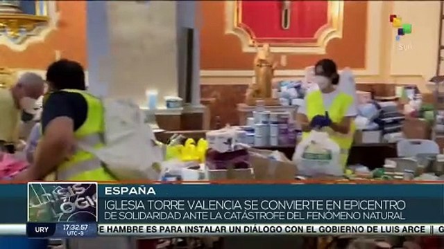 Ciudadanos españoles entregaron insumos para los afectados por Dana