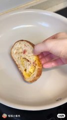 bread breakfast making ideal food for a nice breakfast ASMR relaxing and yummy