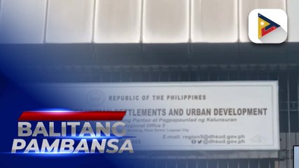 60 pamilya sa Daraga, Albay, nakatanggap ng ayuda mula sa DHSUD