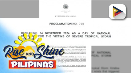 Mr. President On The Go! | Nobyembre 4, Idineklara bilang National Day of Mourning o  Araw ng Pagdadalamhati para sa mga biktima ng Bagyong #KristinePH