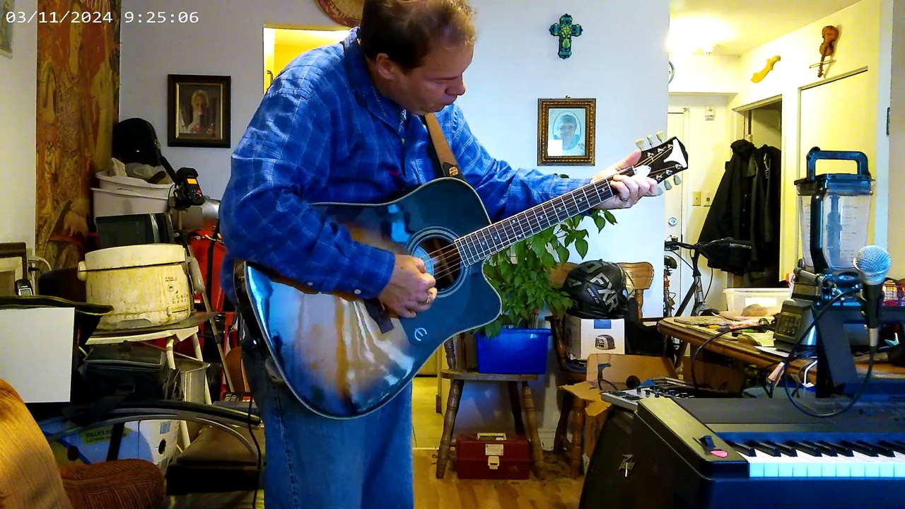 The accoustic guitar, with instruments accompaniments. ROCK IN THE SEVENTIES.