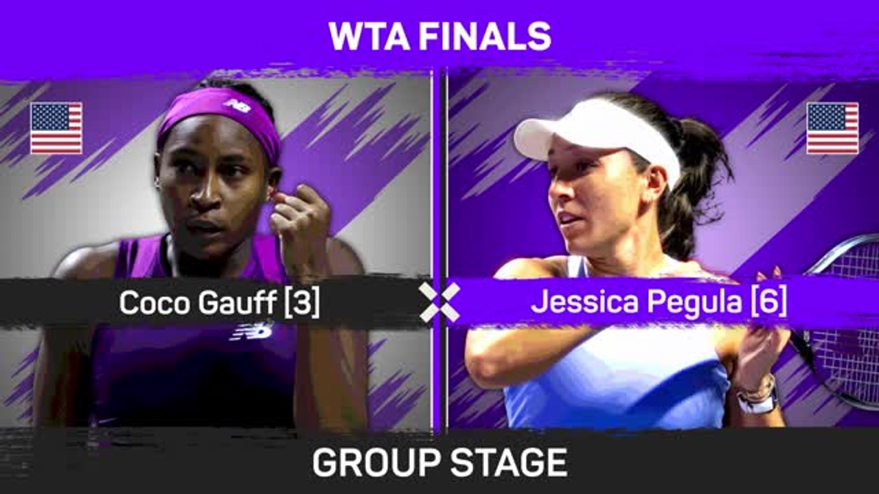 Gauff beats Pegula in WTA Finals opener