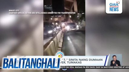 SUV na may plakang "7," sinita nang dumaan sa EDSA busway; driver, tumakas | Balitanghali