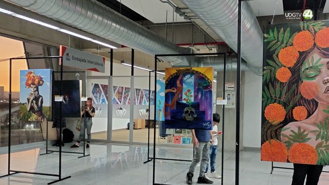 Artistas plásticos exponen sus obras con motivo del Día de Muertos en Biblioteca Pública del Estado