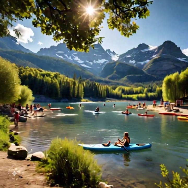 a_lake_in_between_mountains_the_sun