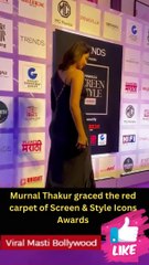 Murnal Thakur graced the red carpet of Screen & Style Icons Awards