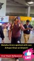 Malaika Arora with Son Arhaan Khan Spotted at Airport Viral Masti Bollywood
