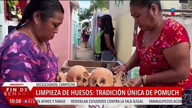 Limpieza de huesos: tradición única en Pomuch, Campeche, el Día de Muertos