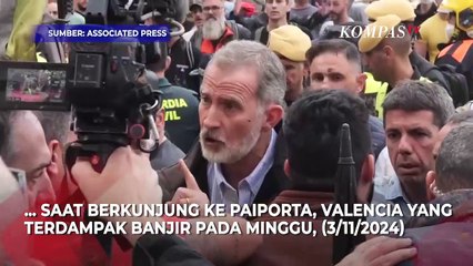 Detik-Detik Raja dan Ratu Spanyol Dilempari Lumpur Sisa Banjir oleh Warga saat Kunjungi Valencia