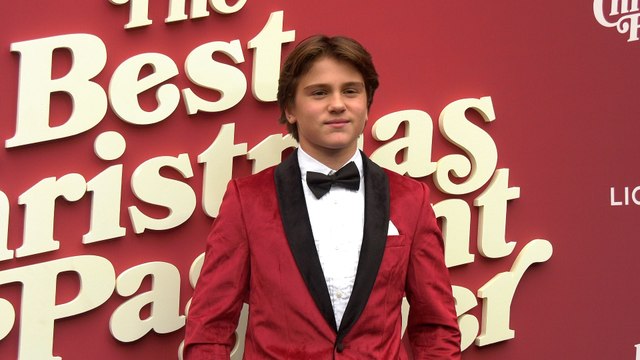 Mason Nelligan attends The Best Christmas Pageant Ever world premiere red carpet event