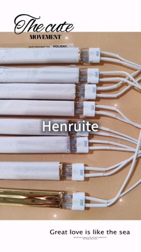 11*23mm 290mm 230v 1500w Half Gold Coated Twin Tube Heating Lamps Halogen Infrared Heating Lamp