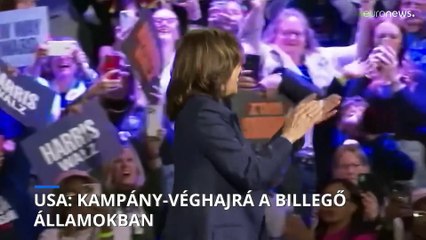 USA: kampány-véghajrá a billegő államokban, továbbra is fej-fej mellett Harris és Trump