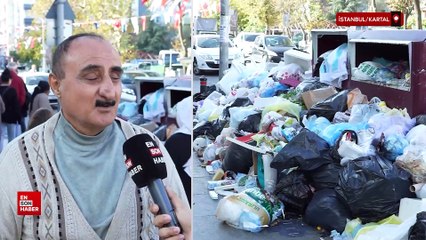 İstanbul Kartal'da vatandaşların belediyeye çöp isyanı