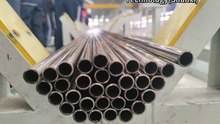 The workshop of stainless steel seamless pipe