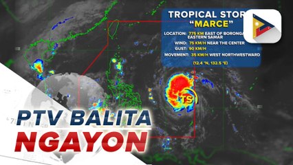 Bagyong #MarcePH, bahagyang lumakas