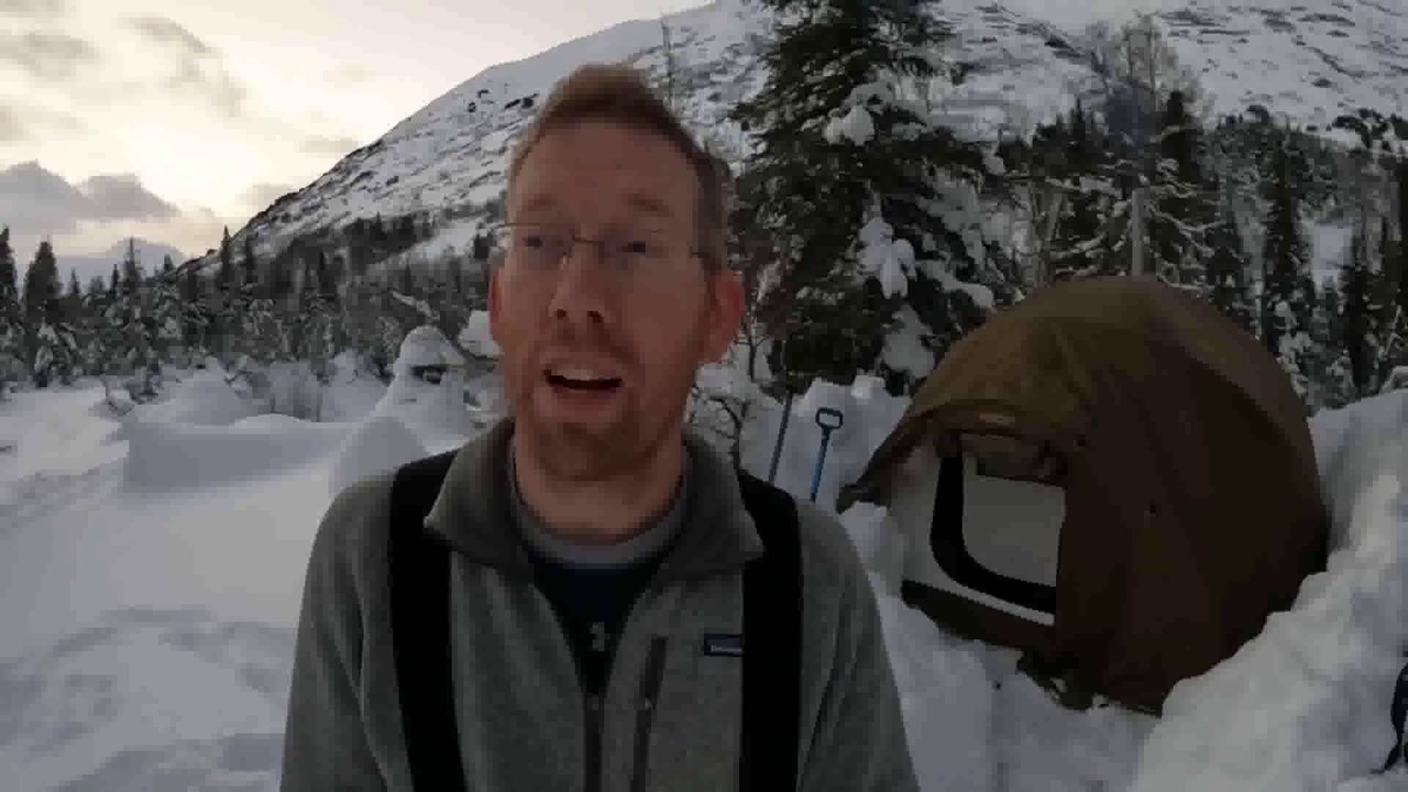 Hot Tent Camping in Deep Snow