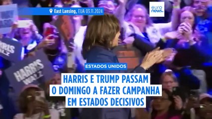 Harris promete "virar a página" da política de divisão, Trump confiante na vitória eleitoral