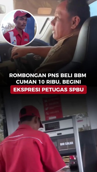 Rombongan PNS Beli BBM Cuman 10 Ribu, Begini Ekspresi Petugas SPBU