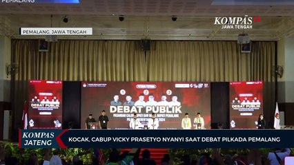 Kocak, Cabup Vicky Prasetyo Nyanyi saat Debat Pilkada Pemalang