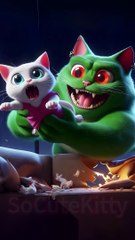 Unconditional love：Even monsters are loved by their mothers ! #socutekitty #aicats