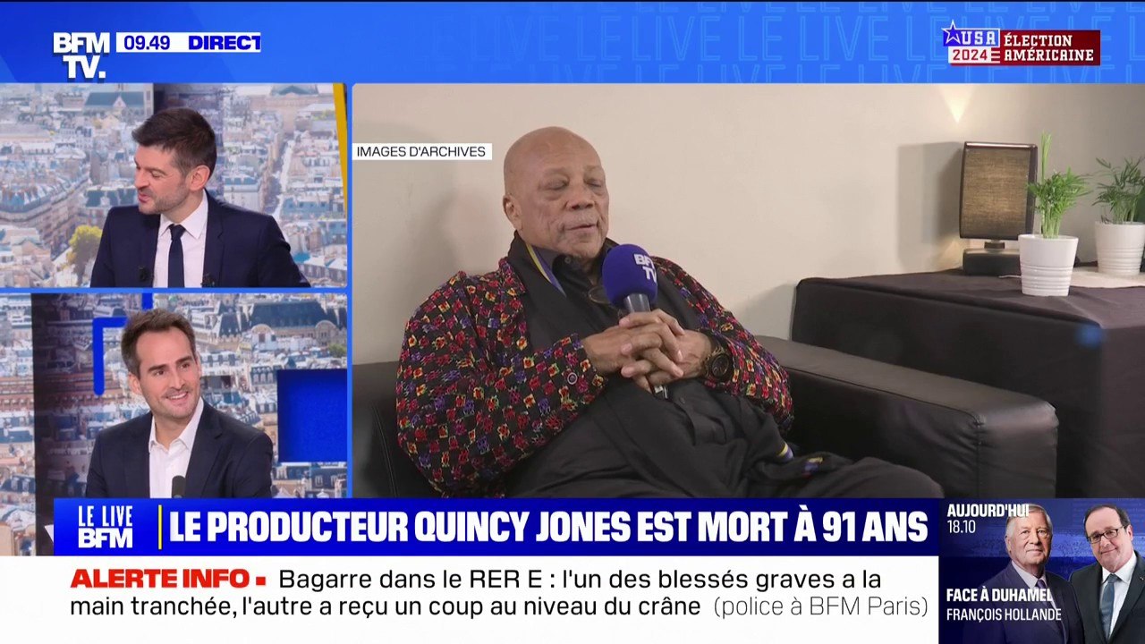 Quincy Jones, musicien et mythique producteur de Michael Jackson, est mort