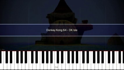 Donkey Kong 64 - DK Isle (Piano Tutorial Synthesia)