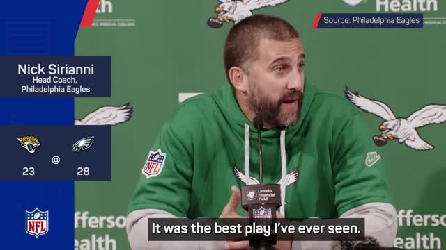 Saquon Barkley reverse hurdle left Sirianni 'speechless'