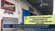 Dua juta surat suara tiba di gudang logistik KPU Makassar