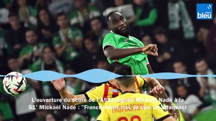 L'ouverture du score du défenseur stéphanois et sa réaction après le match sur France Bleu Saint-Étienne Loire