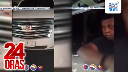 SUV na may plakang pang-senador, tinangka umanong managasa ng sumitang enforcer | 24 Oras