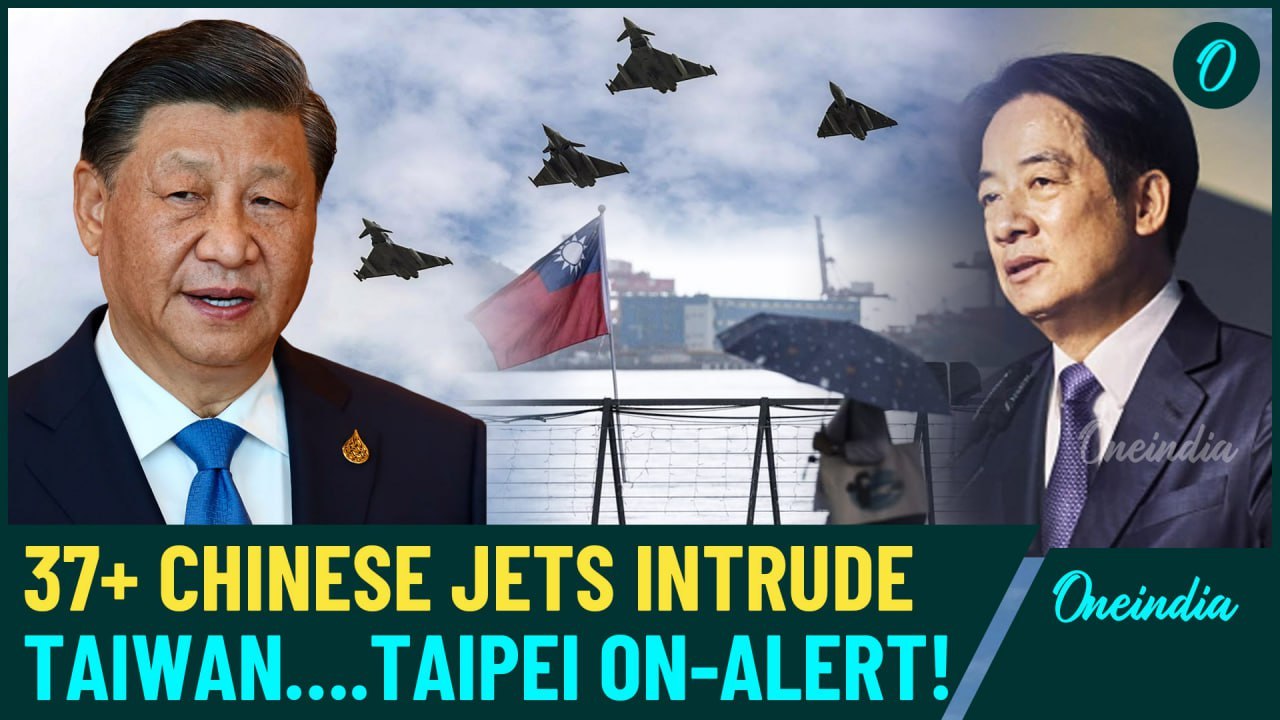 Taiwan Scrambles as 37 Chinese Jets Approach Island, Conduct Long-Range Drills| Watch