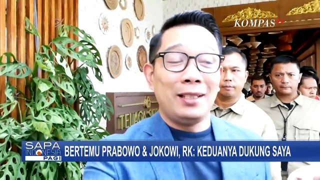 Ridwan Kamil soal Pertemuan dengan Jokowi dan Presiden Prabowo: Keduanya Dukung Saya