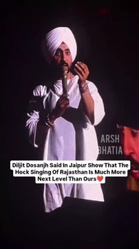 Diljit Dosanjh Said In Jaipur Show That The Hock Singing Of Rajasthan Is Much More Next Level Than Ours ...itdosanjh #diljit #dosanjhanwala #dosanjhian #dilluminatitour2024 #jaipur #rajasthan #instagram #instareels @diljitdosanjh