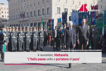 4 novembre, Mattarella: "Italia Paese unito e portatore di pace"