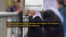 Kayyımı protesto eden yaşlı kadın: Belediyeyi bırakın Filistin'e bakın bir vatanımız kaldı
